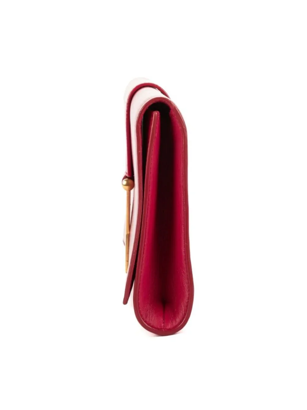 Saint Laurent Ligne-Y Pochette Pink Smooth Leather